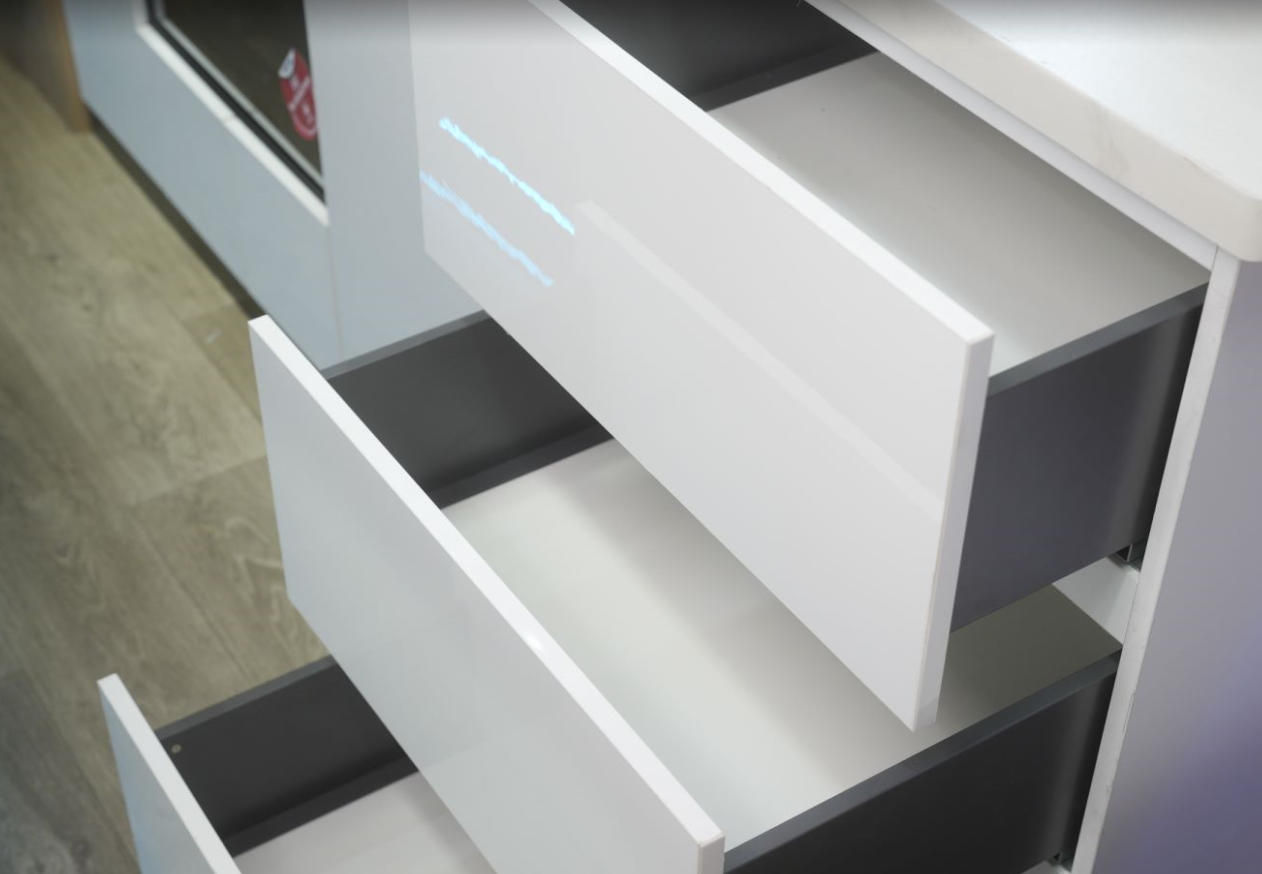 White Interior Cabinet Drawer