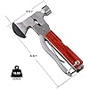 Camping Gear Multitool, Cool & Unique Birthday Gifts for Men Dad Husband Boyfriend, 18-in-1 Survival Gear for Outdoor Hunting Hiking, Emergency Escape Tool with Axe,Hammer,Plier,Knife,Bottle Opener