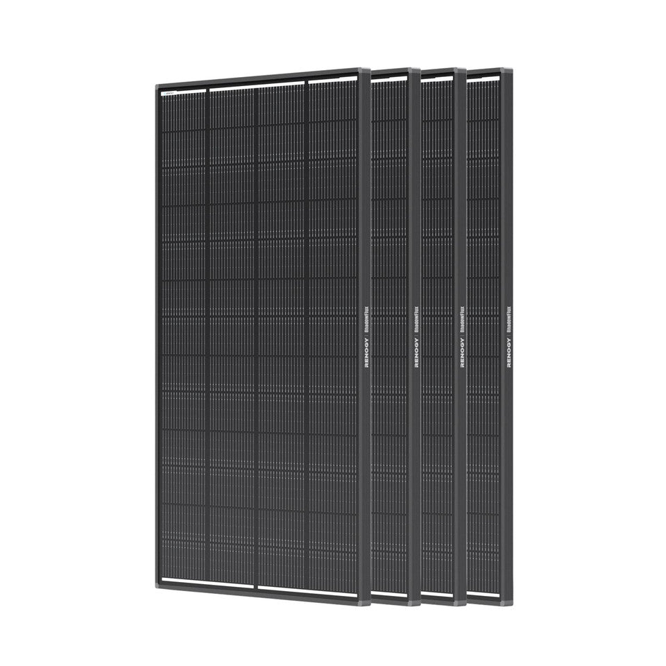 Upgrade-4Pcs 200W ShadowFlux™ Anti-Shading N-Type Solar Panel