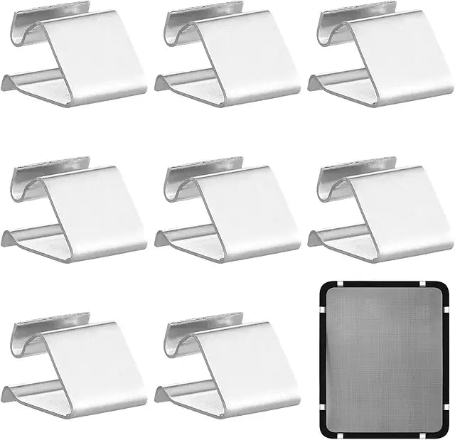 Window Clips, Screen Retainers Clips RV Roll Form Screen Spring Bail for Replacing Clips on RV Window Screens Repairing Screen Frames