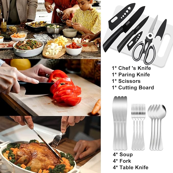 35 Pcs Camping Kitchen Utensil Set Outdoor Kitchen Gear, Outdoor Cooking and Grilling Utensil Travel Set Perfect for Camping Accessories Cooking, RV Camp. Camping, BBQs, Parties and More