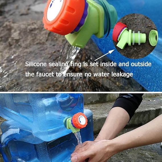 Orgonite Portable Camping Water Tank with Faucet - BPA Free Emergency Water Storage for Outdoor Camping Hiking