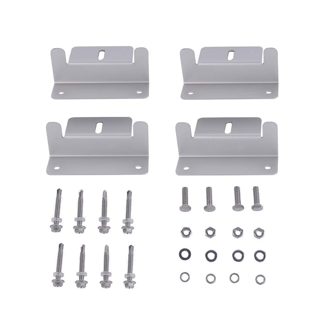 Solar Panel Z Bracket Mounting Kit 4 Piece Set – RVs, Boats, Vans