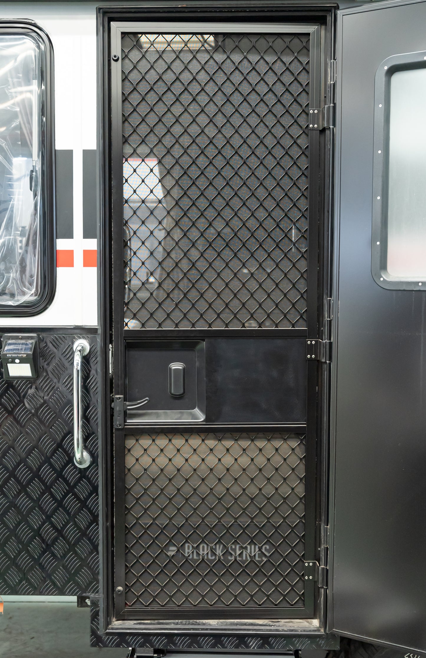 Entrance Door Full Assembly w/ Window & Screen Door