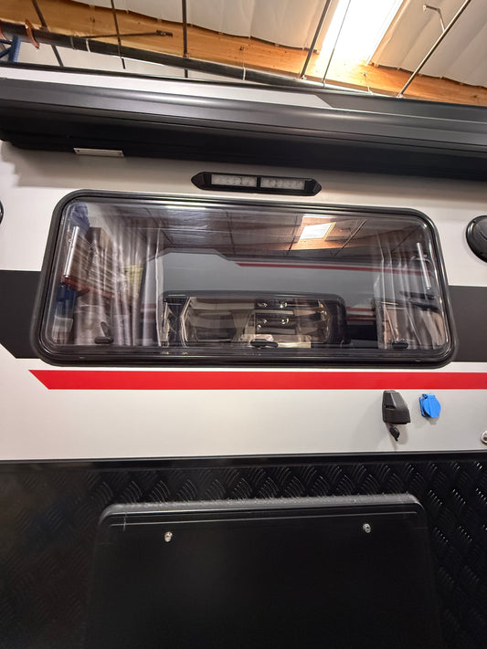 Blackseries Window (Include Window Shade) - 46 3/8 × 19 Inch + 2 Window Struts for Dual Pane Windows -8 Inch | Fits HQ19 | 2022 Model Or Newer