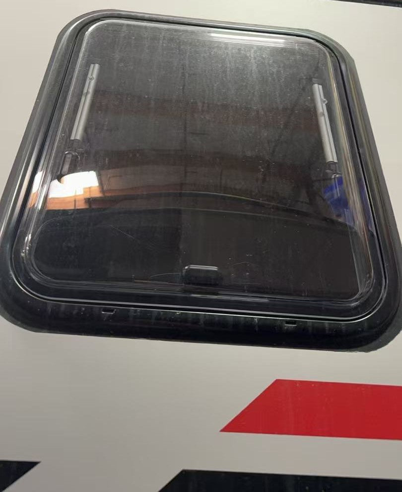 Blackseries Window (Include Window Shade) - 16 7/8 × 19 Inch + 2 Window Struts for Dual Pane Windows -8 Inch | Fits HQ19 | 2022 Model Or Newer