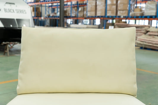 Seat Back Cushions - Beige / Leather