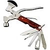 Camping Gear Multitool, Cool & Unique Birthday Gifts for Men Dad Husband Boyfriend, 18-in-1 Survival Gear for Outdoor Hunting Hiking, Emergency Escape Tool with Axe,Hammer,Plier,Knife,Bottle Opener