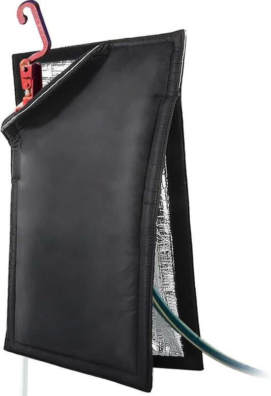 Insulated Outdoor Faucet Cover for RV Park & Yard Hydrant, 25”H x 13.5”W, Freeze and Heat Protector for Winter & Summer, Ideal for Garden, Lawn, and Sprinkler Systems