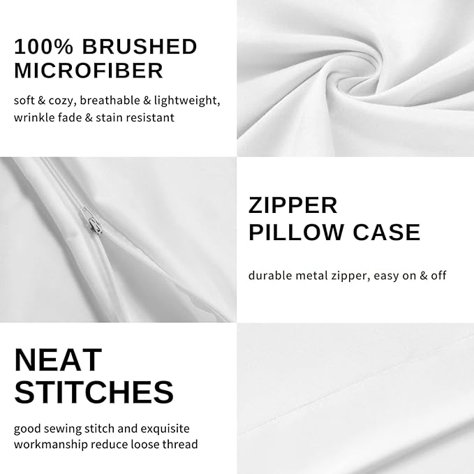 Dachshund Sheets California King Size - Dog Bed Sheets, Soft Microfiber & Deep Pocket & Wrinkle Free Patterned Bedding Sheets & Pillowcases, 4 Piece ( 1 Fitted Sheet, 1 Flat Sheet, 2 Pillow Cases )