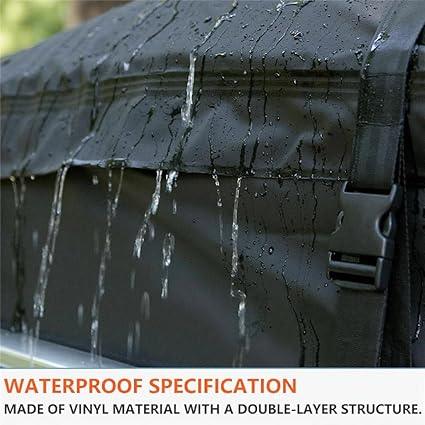Car Rooftop Cargo Bag, Soft-Sided Storage Carrier with Anti-Slip Mat for Bare Roof, Roof Rack (44.1″*34.3″*17.3″)