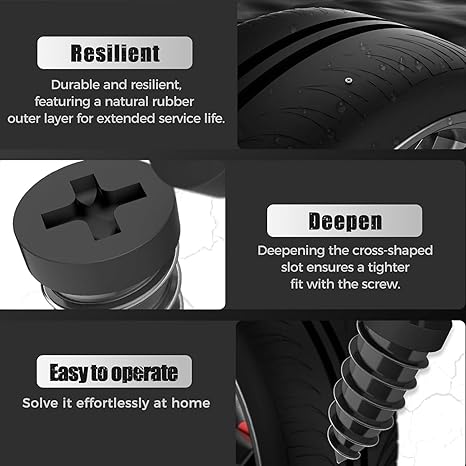 Tire Repair Rubber Nails Kit with 2 Sizes, 2026 New Vacuum Tire Repair Rubber Nail, Tire Rubber Nails Tool, Fast Self-Service Tire Repair Tools for Car, Motorcycle, Truck, Bike (20 Pcs)