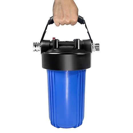 RV Water Filter System, Anti-Clog Inline Water Filter for 25K Gallons with One-Piece 5-Stage Filtration, Removes Sediments, Chlorine, VOCs, Heavy Metals, Bad Taste, Odor, and More