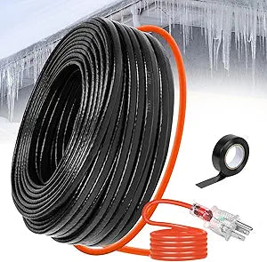 6FT(3FT~200FT) Heat Tape for Water Pipes, -40°F Deicing Heating Cable, Freeze Protected Water Pipe Heating Cable, Heated Water Hose, Plumbing Fixtures, 120V 5W/ft Plumbing Fixtures