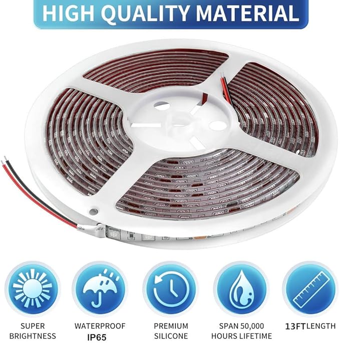 RV Awning Led Lights,12V 20FT Camper Awning Lights for Camper Motorhome Travel Trailer Concession Stands Food Trucks, Waterproof RV Exterior Underglow Light Strip for Party BBQ