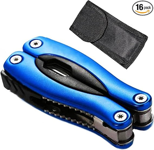 Multi Tool, Multitool Pliers for Outdoor, DIY, Home, Garden, Camping, Survival, Hunting and Hiking or Everyday Carry, Blue