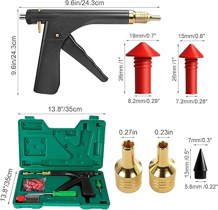 Tire Repair Kit, Tire Plug Kit Tire Repair Tools to Fix Punctures and Plug Flats Patch Kit with Mushroom Plug for car Motorcycle, Truck, ARB, ATV, Tractor, RV, SUV, Trailer