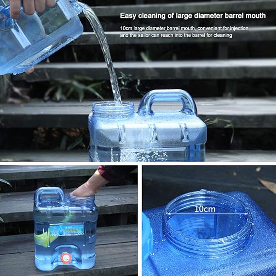 Orgonite Portable Camping Water Tank with Faucet - BPA Free Emergency Water Storage for Outdoor Camping Hiking
