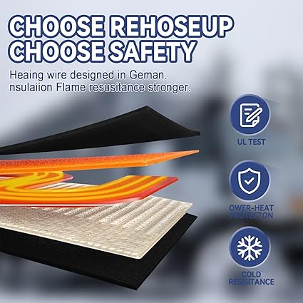15FT Heated RV Sewer Hose Cover, Electrical Heated Sleeve of RV Sewer Hose Avoid Freezing at -20°F RV Heated Waste/Sewer Discharge Hose Rv Sewer Hose Storage Bag Packaging