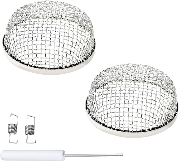Flying Insect Screen RV Accessories, 2 Pack RV Heater Vent Cover, Use for Furnace Vents on Travel Trailers, Motorhomes, and Camper Trailers Prevents RV Vent Damage