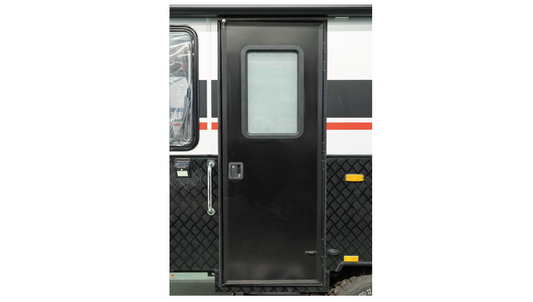 Entrance Door Full Assembly w/ Window & Screen Door
