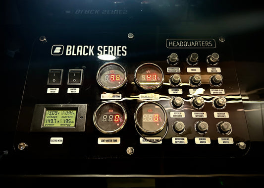 Black Series HQ Series RV Trailer Control Panel – OEM Water & Power Management