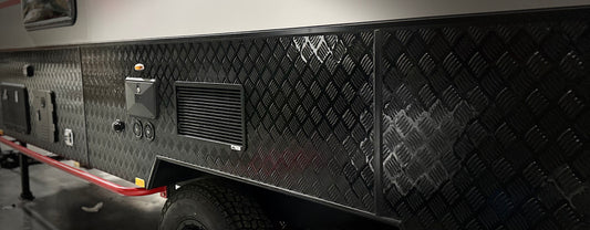 Side Diamond Plate Panel ×3 & Rear Diamond Plate Panel for HQ19