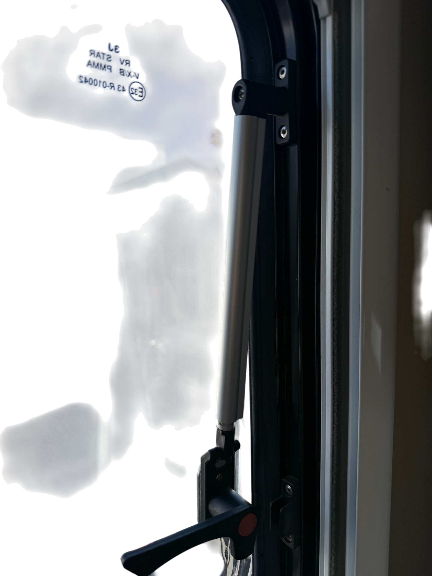 Blackseries Window (Include Window Shade) - 34 5/8 × 17 Inch + 2 Window Struts for Dual Pane Windows -8 Inch | Fits HQ17 | 2022 Model Or Newer