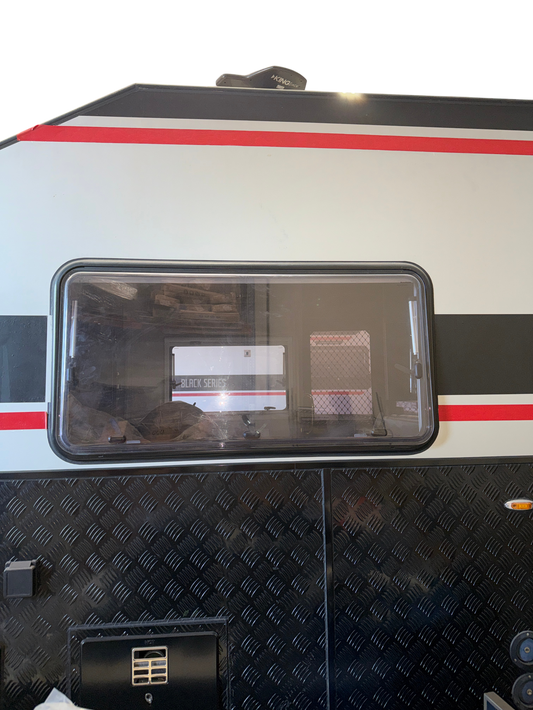 HQ15 Blackseries Window (Include Window Shade) | Driver Side Front 1st - 42 3/8×21 Inch + 2 Window Struts for Dual Pane Windows -8 Inch | 2022 Model Or Newer